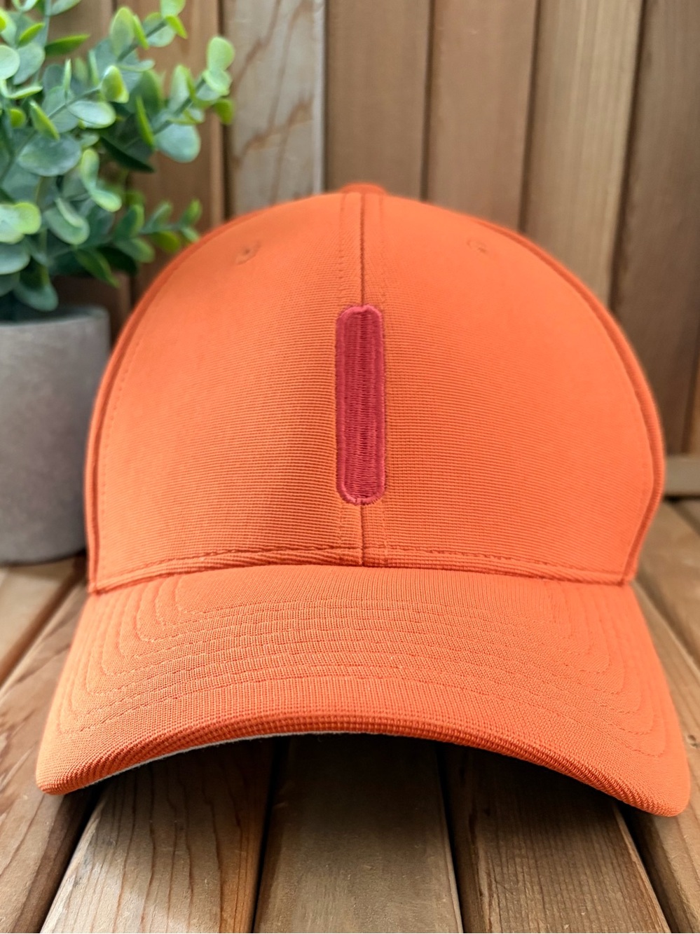 Pacific Headwear M2 Performance Fitted Hat Orange 498F Flexfit Athletic Cap